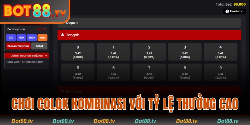 Togel Online Bot88 - Mở Ra Cơ Hội Trúng Lớn Mỗi Ngày 3 Tham gia Colok Kombinasi với tỷ lệ thưởng hấp dẫn